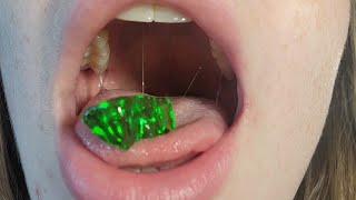 Giantess vore ASMR - gummy bear in my mouth