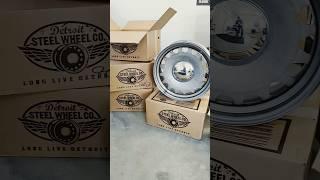 unboxing Detroit Steel Wheels Ambassador #chevy3100 Mob Steel #detroitsteelwheels #shoptruck #patina