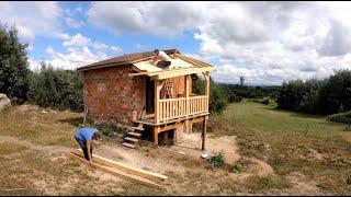 #131 Building a roof for the office balcony