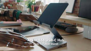 Anker 551 USB-C Hub 8-in-1 Tablet Stand  Turn Your M1 iPad Into Your Workstation