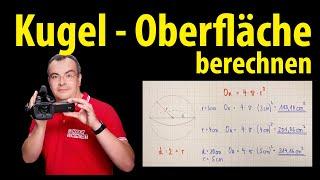 Kugel - Oberfläche berechnen  Lehrerschmidt