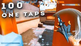 100 one taps in one video - VALORANT Edit 