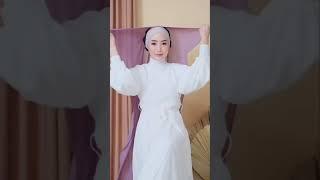 Tutorial hijab pashmina menutup dada syari malaysia