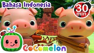 Cerita Tiga Babi Kecil  CoComelon Bahasa Indonesia - Lagu Anak Anak  Lagu Klasik  Nursery Rhymes