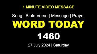 Word Today-1460  Bro RSV  One-Minute Video Message Malayalam  27 July 2024