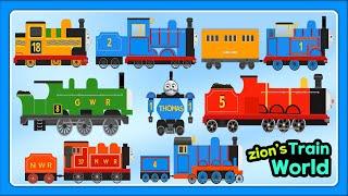 Labo Brick Train Compilation #23 Thomas James Oliver Gordon Thomas Friends