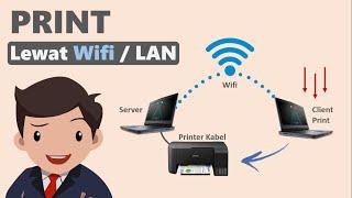 Cara Sharing Printer dalam satu Jaringan LANWifi Print lewat WiFi