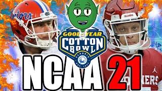 OU vs Florida Cotton Bowl Mod NCAA 21 Madden 21 Gameplay Stream Gators vs Sooners College Football