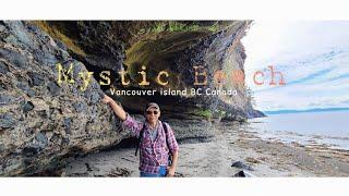 Mystic Beach Vancouver Island BC CA summer 2022 #beach #waterfall #mystic