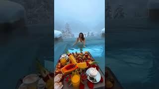 Floating breakfast in Italy #shorts #shortsvideo #shortsfeed #floatingbreakfast #short #ytshorts