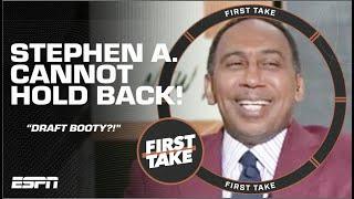 DRAFT BOOTY? Stephen A. CANNOT STOP LAUGHING at Mad Dog’s statement   First Take