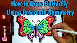 How to Draw Butterfly Using Procreate Symmetry-Ana Widyastuti