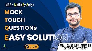CAT 2024 quant Prep - Best Mocks Questions - Mixture Alligation & Time Speed Distance - Amiya Sir