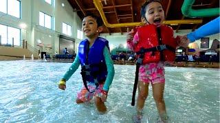 Indoor Water Park Adventure Family Fun Water Slides  Kiddos Play and Learn