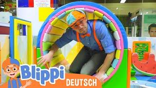 Blippi Deutsch - Blippi besucht einen Hallenspielplatz  Abenteuer und Videos für Kinder