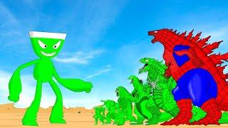 Rescue SPIDER GODZILLA & KONG From GIANT - MONSTER RADIATION Who Will Win? Godzilla Cartoon