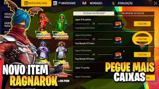 URGENTE COMO ATUALIZAR AS MISSÕES PARA PEGAR MAIS CAIXAS? INCUBADORA GRÁTIS - NOVIDADES FREE FIRE