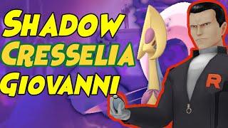 First Look at How to Beat Giovanni SHADOW CRESSELIA Team in Pokemon GO Below 1500cp