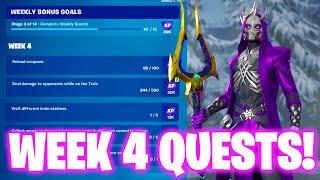 How To Complete Week 4 Quests in Fortnite - All Week 4 Challenges Fortnite Chapter 5 Season 2