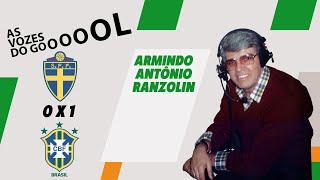 Suécia 0 x 1 Brasil 1994 - Armindo Antônio Ranzolin  Gol de Romário