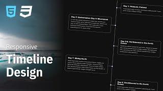 HTML & CSS Timeline Design  Quick Tutorial