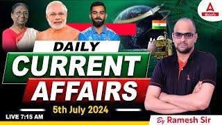 5th July Daily Current Affairs  APPSC TSPSC Railway SSC Bank Daily Current Affairs in Telugu