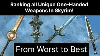 All 30 Unique One-Handed Weapons Ranked  The Elder Scrolls V Skyrim