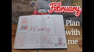 February Plan With Me FULL MONTHLY Set up