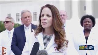 Local doctor gives speech in U.S. Capitol during the riots FBI seeking info on her