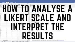 How to analyse Likert scale and interpret the results on Jamovi