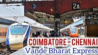 Coimbatore to Chennai by Vande Bharat Express  My fastest CBE MAS journey in just 550 Hrs