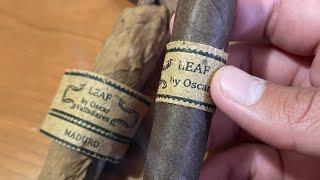 SMOKING A LEAF BY OSCAR MADURO ROBUSTO#cigar #aficionado #luxury #ytshorts #fyp