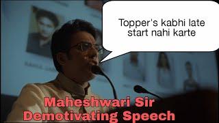 Maheshwari Sir Demotivating Speech Kota Factory S2#tvf #jee #iit #kota #neet #study #pw