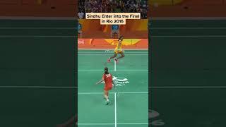 PV Sindhu Rio Olympic Semi final Badminton Match Winning Shot
