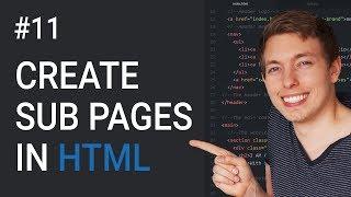 11 How to Create Sub Pages in HTML  Learn HTML and CSS  Full Course For Beginners