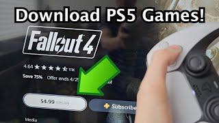 PS5 How to Download Games from PlayStation Store & Best Deals