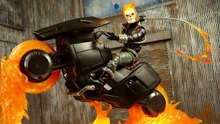 MARVEL LEGENDS DANNY KETCH GHOST RIDER W HELL CYCLE DELUXE REVIEW