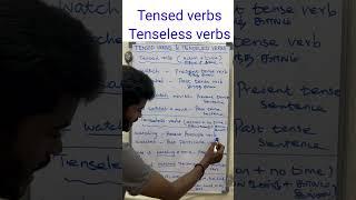 Tensed verbs tenseless verbs #learnspokenenglishintamil #englishgrammar #education