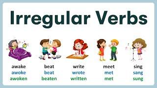 Irregular Verbs in English  150 Most common Irregular Verbs with Pictures