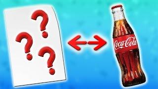How to open a bottle with paper. English subtitles