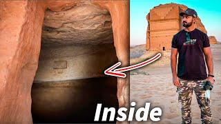 Madain Saleh AS - Inside View of The Thamud Tribe Houses - What is Inside The Nabateans Tombs KSA