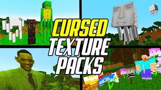 Top 10 Most CURSED Texture Packs in Minecraft