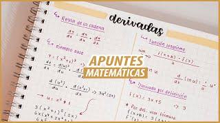 APUNTES DE MATEMÁTICAS  ¿Cómo los hago? + Tips