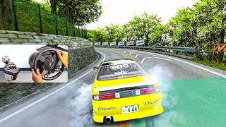 New at Drifting  50 hours in Assetto Corsa - Nissan Silvia S14  Thrustmaster TX