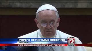 Pope in blistering critique of Vatican bureaucrats