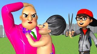Scary Teacher 3D Nick Cut Miss Ts Hair and The Best of troll Miss T COMPILATION