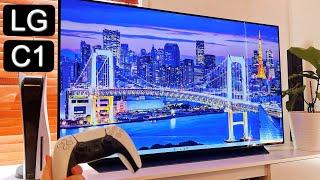 LG C1 OLED TV Unboxing Set Up & First Impressions - Perfect for Gaming