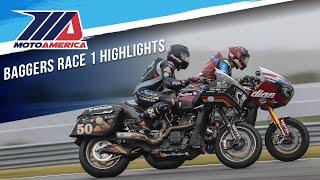 Down to the Wire  Mission King of the Baggers Race 1 at New Jersey 2024 - HIGHLIGHTS  MotoAmerica