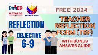 TRF OBJECTIVE 6-9 ANSWER KEY  REFLECTION
