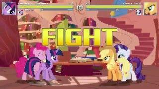 AN Mugen Request #306 Twilight Sparkle & Pinkie Pie VS Applejack & Rarity